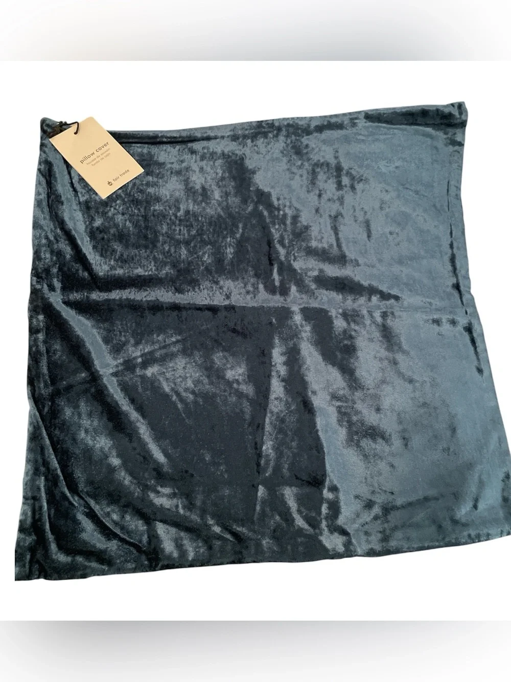 West Elm Lush Velvet Pillow Cover in Regal Blue